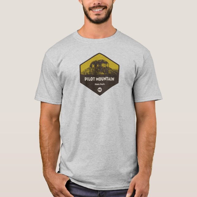 Camiseta Pilot Mountain State Park Carolina do Norte (Frente)