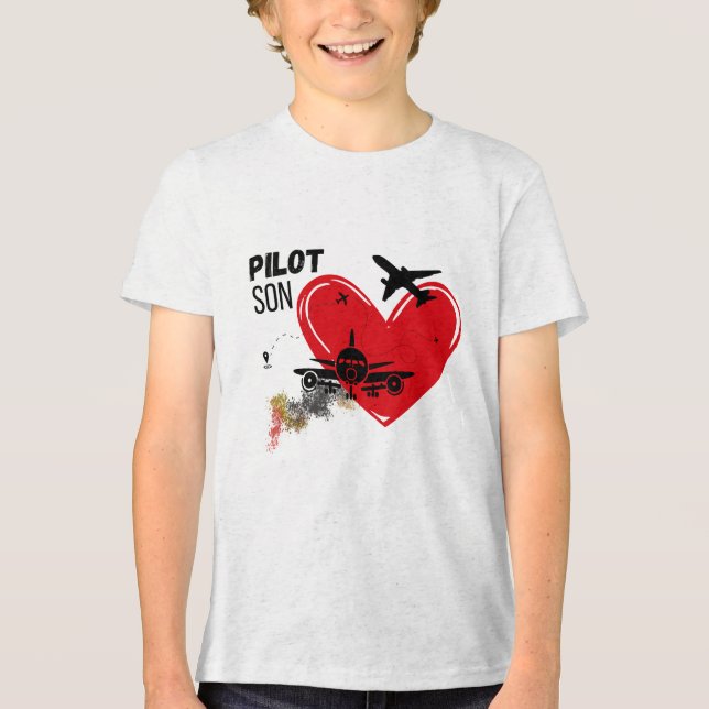 Camiseta "PILOT SON - Orgulho do Filho Pronto para Soar T-S (Frente)