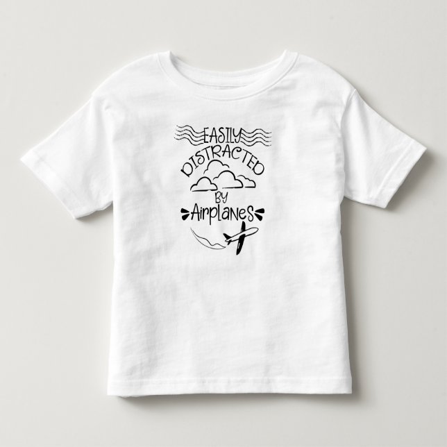 Camiseta Piloto Aviador, facilmente distraído (Frente)