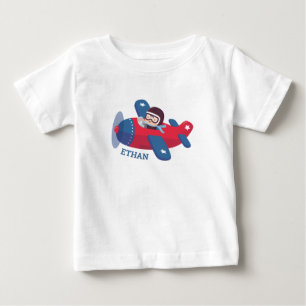 Camiseta Piloto Aviador Fofo Personalizado Avião