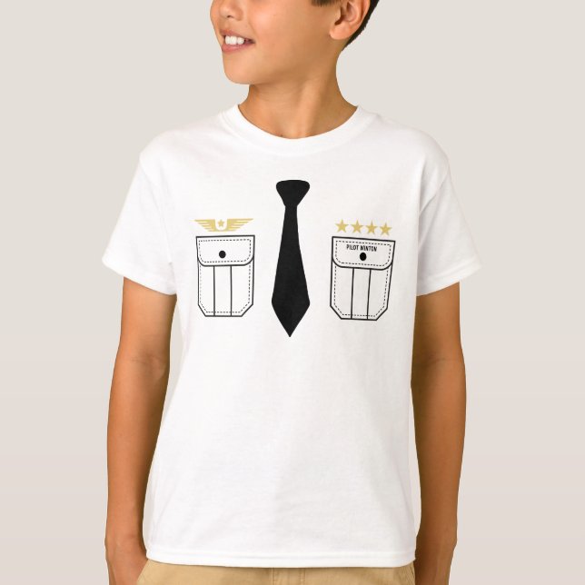 Camiseta Piloto avião-piloto-T-Shirt branco (Frente)