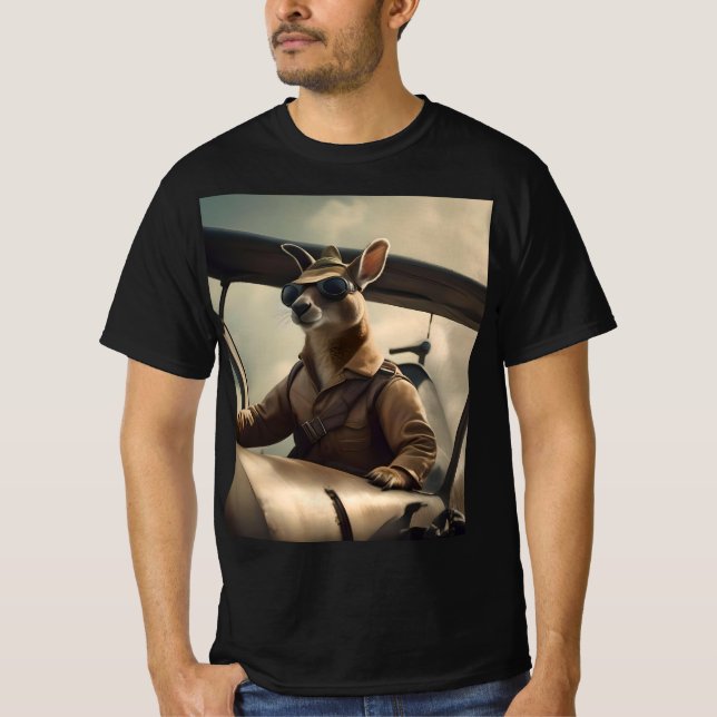 Camiseta Piloto Canguru Aussie, (Frente)