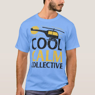 Camiseta Piloto coletivo de helicóptero legal e calmo