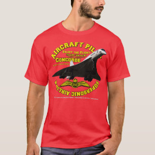 Camiseta Piloto de Aeronaves Concorde Airliner