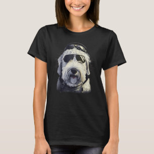 Camiseta Piloto de avião Bobtail de Aviação - Antigo Sheepd