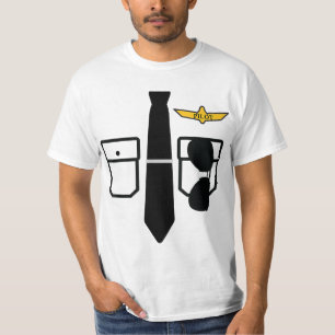 Camiseta Piloto de avião Dia de as Bruxas engraçado