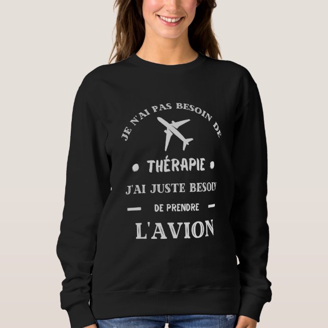 Camiseta Piloto de avião para aviões de terapias humanas (Frente)