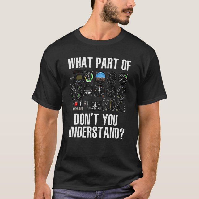 Camiseta Piloto De Avião Para Mulheres (Frente)