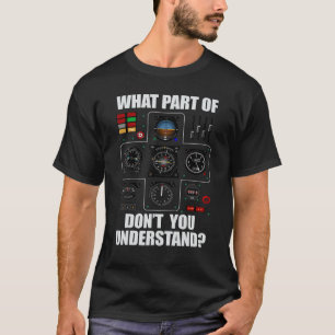 Camiseta Piloto De Avião Para Mulheres
