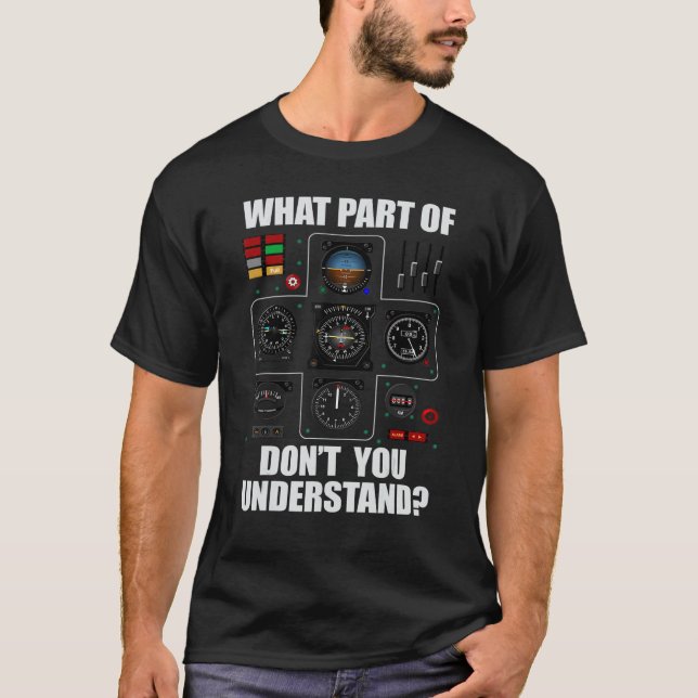 Camiseta Piloto De Avião Para Mulheres (Frente)