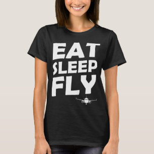 Camiseta Piloto de avião para voo de repouso
