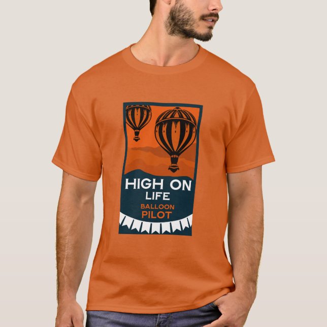 Camiseta Piloto de Balão de Ar Quente (Frente)