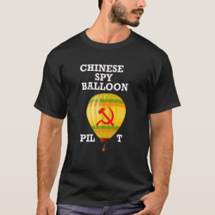 Camiseta Piloto de Balão de Espião Chinês - Aviador China -