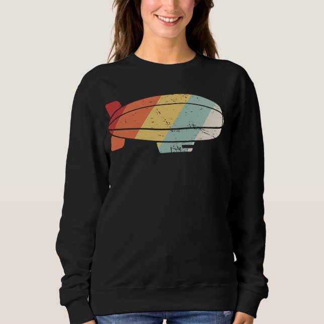 Camiseta Piloto de Balão Dirigível Retro, Dirigível e Balão (Frente)