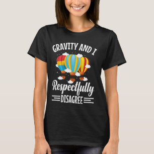 Camiseta Piloto de Balonagem de Ar Quente Balonando Cesta d