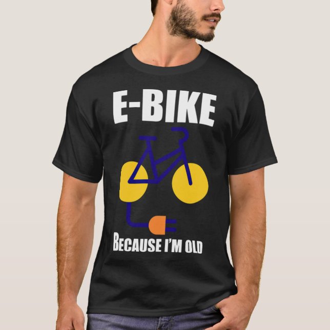 Camiseta Piloto de bicicleta elétrica grande  (Frente)