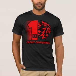 Camiseta Piloto de carro de corrida conquistador do circuit