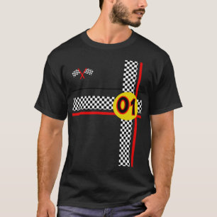Camiseta Piloto de corrida de carros Halloween Figurume Eng
