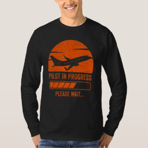 Camiseta Piloto de crianças em curso Futuro piloto de aviõe