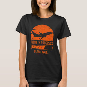 Camiseta Piloto de crianças em curso Futuro piloto de aviõe