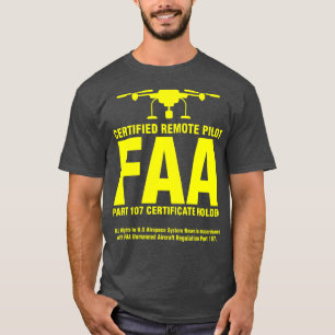 Camiseta Piloto de drone certificado pela FAA - Oferta engr