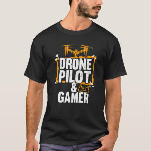 Camiseta Piloto De Drone E Drones Fpv De Jogos E Também Jog