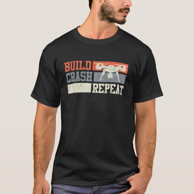Camiseta Piloto De Drone Para Quadrocopter Drone Fpv Rc Rac (Frente)