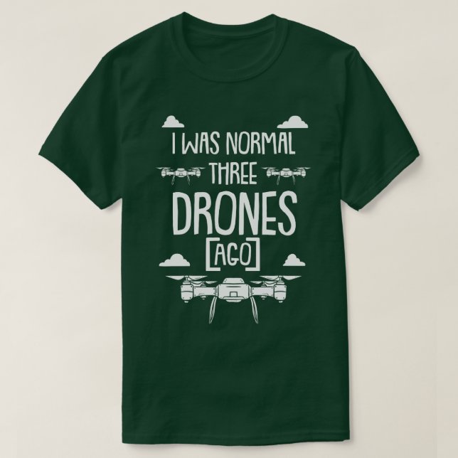 Camiseta Piloto de Drone Quadcopter Operador Multicomputado (Frente do Design)