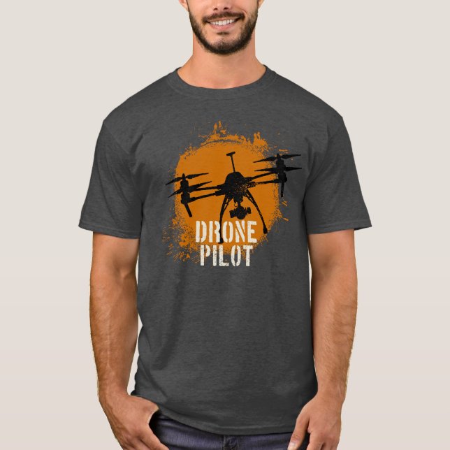 Camiseta Piloto de Drone Racer (Frente)