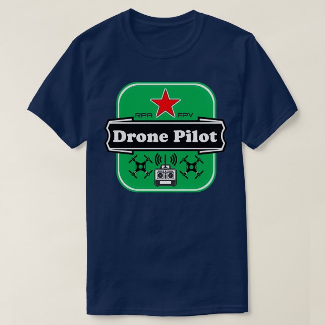Camiseta Piloto de drone RPA FPV (Frente do Design)