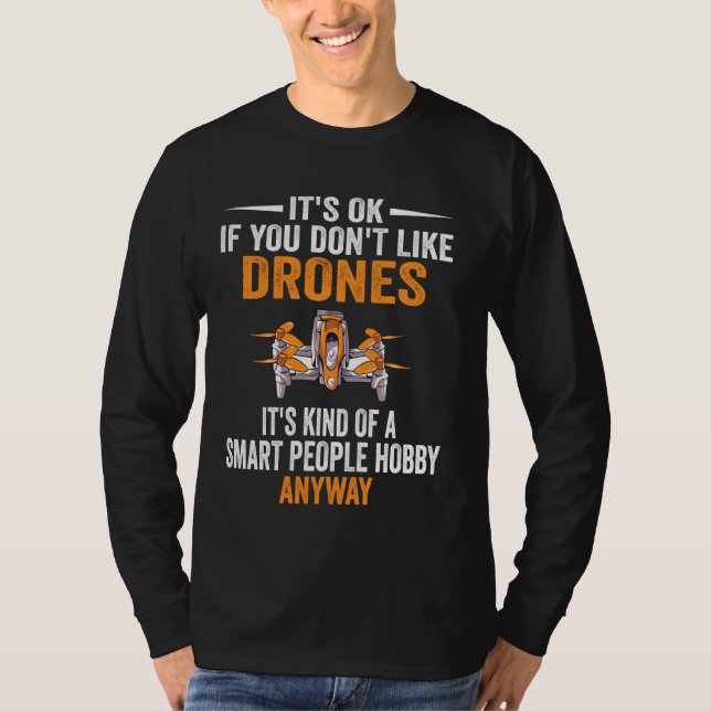 Camiseta Piloto de Drones de Hobby do Smart Pessoas (Frente)