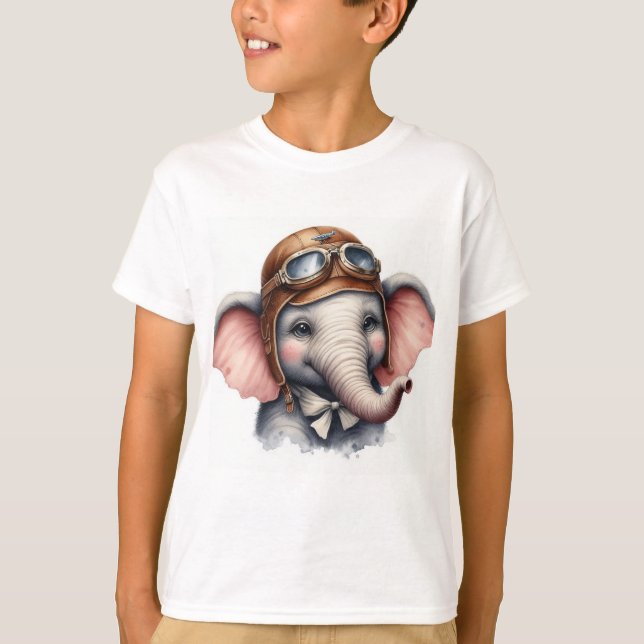 Camiseta Piloto de elefante (Frente)
