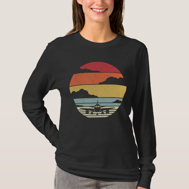 Camiseta Piloto de estilo de avião (Frente)