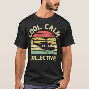 Camiseta Piloto de Helicóptero Coletivo legal Calmo