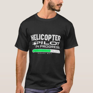 Camiseta Piloto de helicóptero em andamento