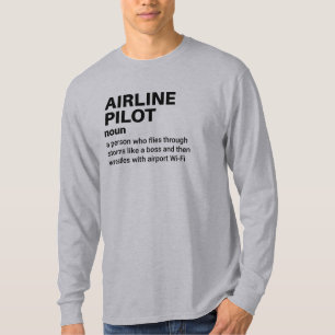 Camiseta Piloto de linha aérea - Tee.