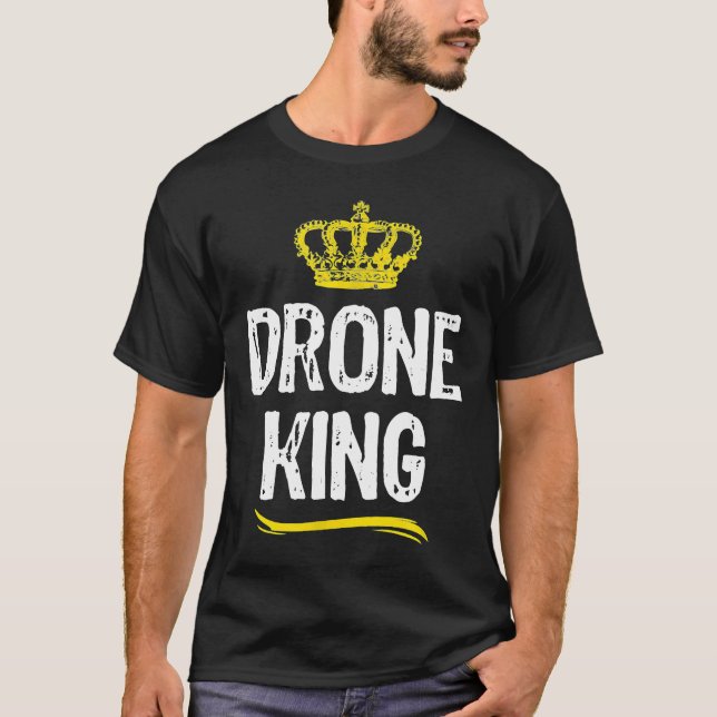 Camiseta Piloto de Meninos Drone King Men Legal (Frente)