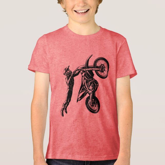 Camiseta Piloto de Moto de Terra  (Frente)
