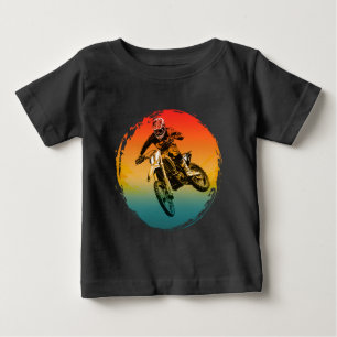 Camiseta piloto de motocicleta de motocross vintage