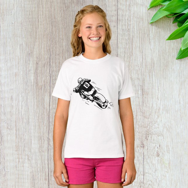 Camiseta Piloto de Motocross Número 8 Bicicleta de Terra Re (Criador carregado)