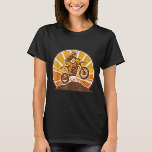 Camiseta Piloto de Motocross Vintage Salta de Bicicleta Off