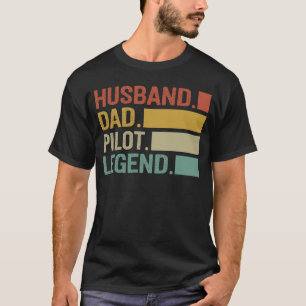 Camiseta Piloto de Pai de para marido Pai Mens Pais D