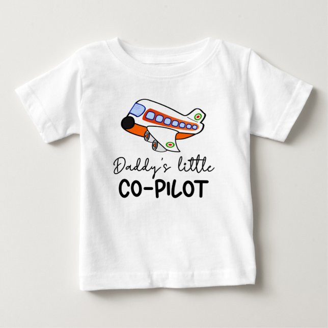 Camiseta Piloto de pai | Futuro Piloto Cute (Frente)