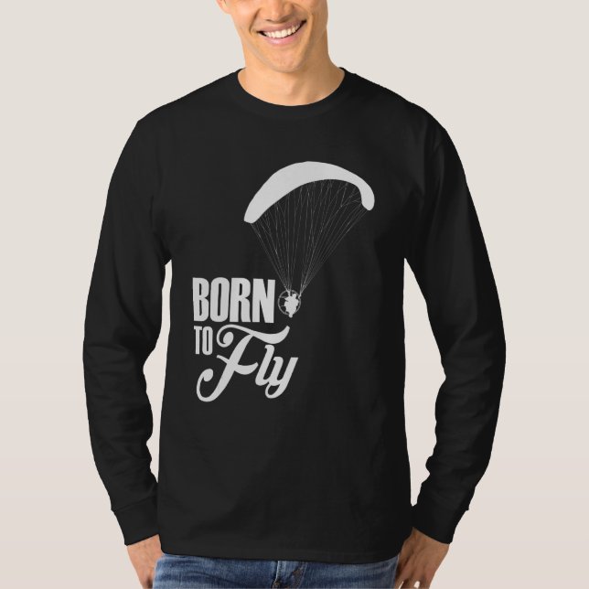 Camiseta Piloto de Paramotor de nascer para Voo (Frente)