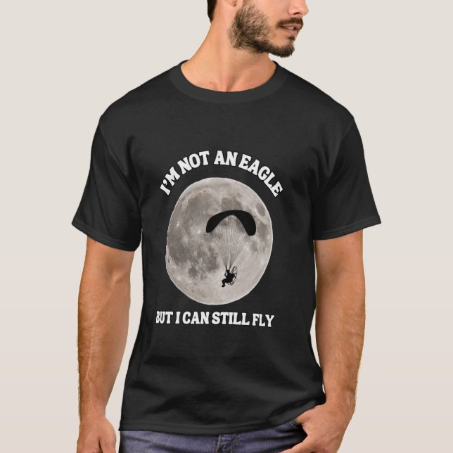 Camiseta Piloto de Paramotor de Voo de Paramotor Voando com (Frente)