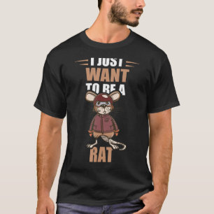 Camiseta Piloto De Rato Eu Só Quero Ser Proprietário De Rat
