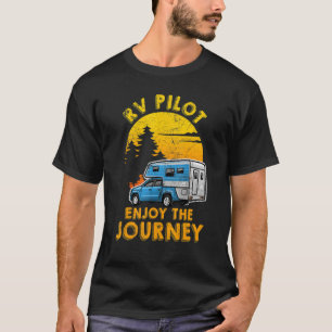 Camiseta Piloto De Rv Que Goza Do Proprietário De Rv De Via