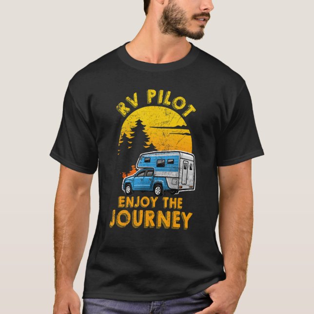Camiseta Piloto De Rv Que Goza Do Proprietário De Rv De Via (Frente)