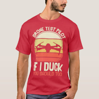 Camiseta Piloto de teste de drone Drone engraçado