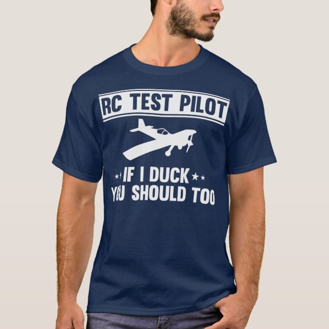 Camiseta Piloto de teste RC Se eu te engano, você deve ir p (Frente)